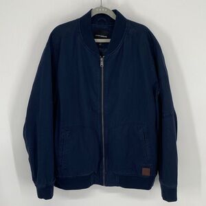 Lucky Brand Dark Blue Bomber Jacket Men’s Size XL